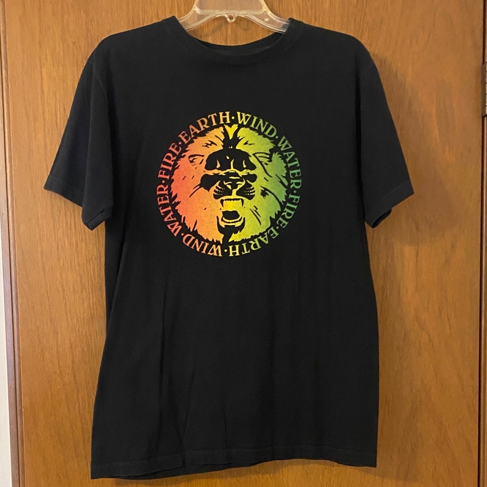 Element Black Tee with Earth Wind Fire Graphic